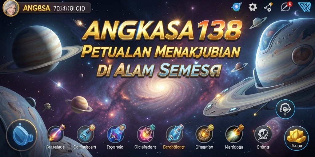 Gameplay seru di ANGKASA138 saat menjelajahi planet-planet.