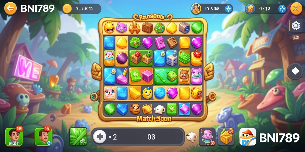 Tampilan gameplay BNI789 yang seru dan penuh warna.