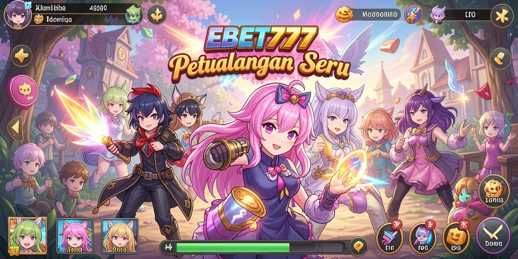 Tampilan gameplay menakjubkan dalam game Anime EBET777.