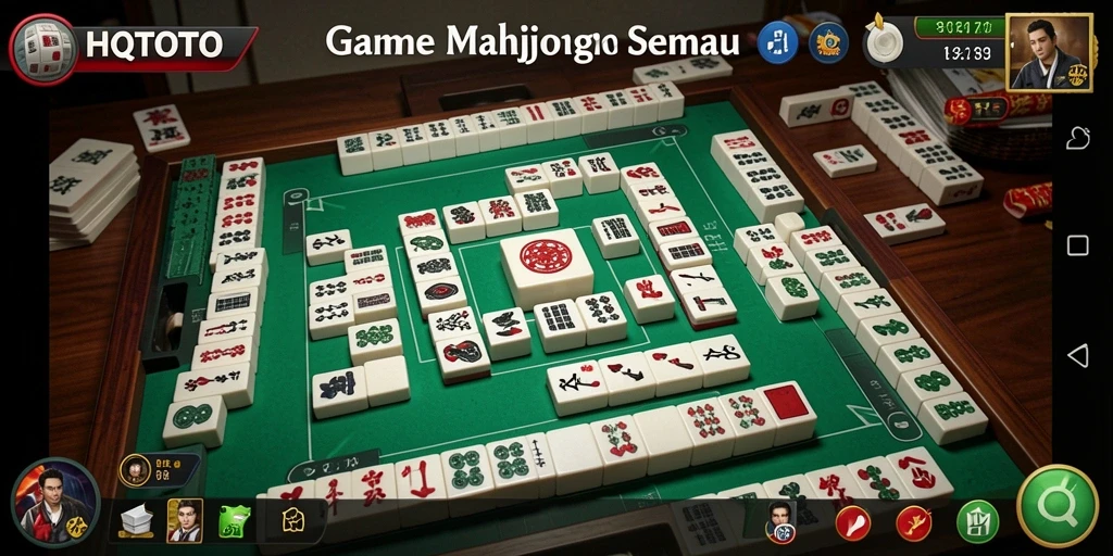 Screenshot HQTOTO menampilkan gameplay Mahjong yang seru dan menarik.