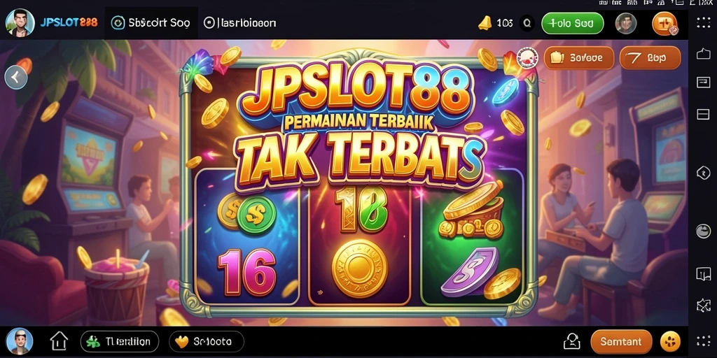 Screenshot utama JPSLOT88 menampilkan gameplay Slot yang menarik dan penuh warna.